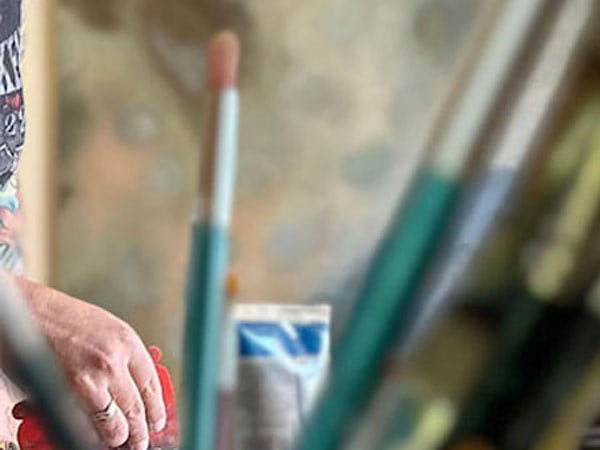 Pinsel im Malatelier